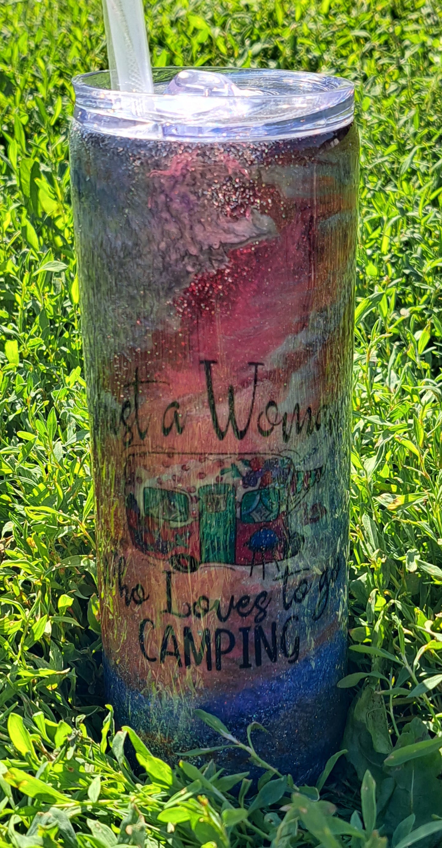 RTS - 20oz skinny camping tumbler