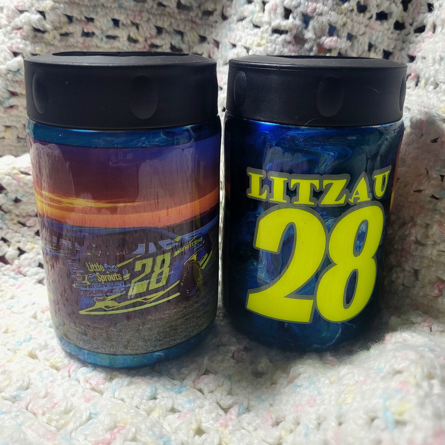 Custom Alcohol Ink Duo top tumbler