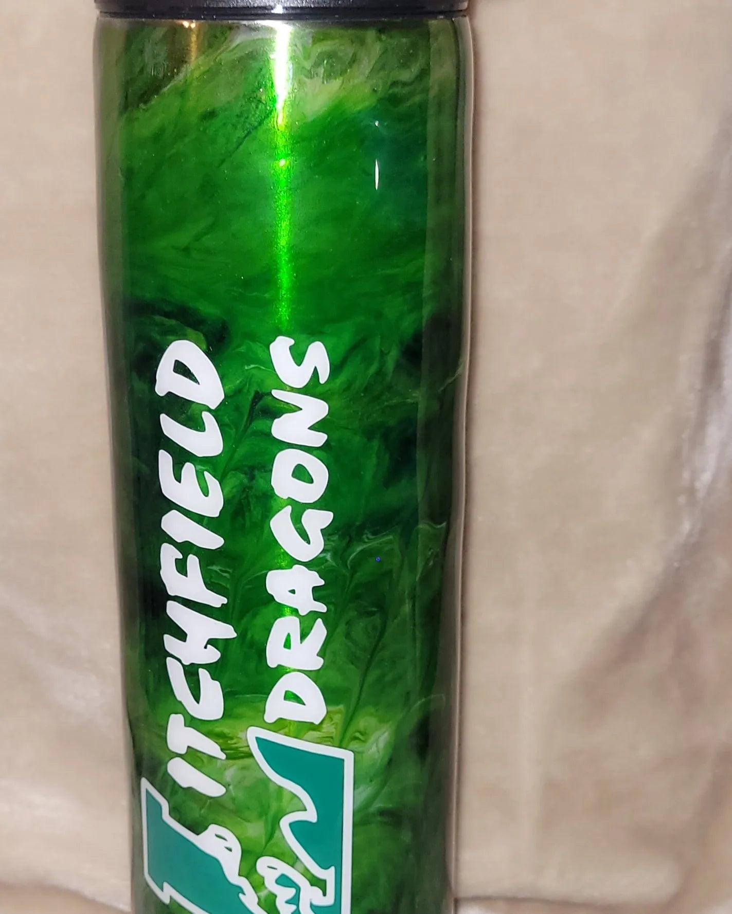 Custom Alcohol Ink Duo top tumbler